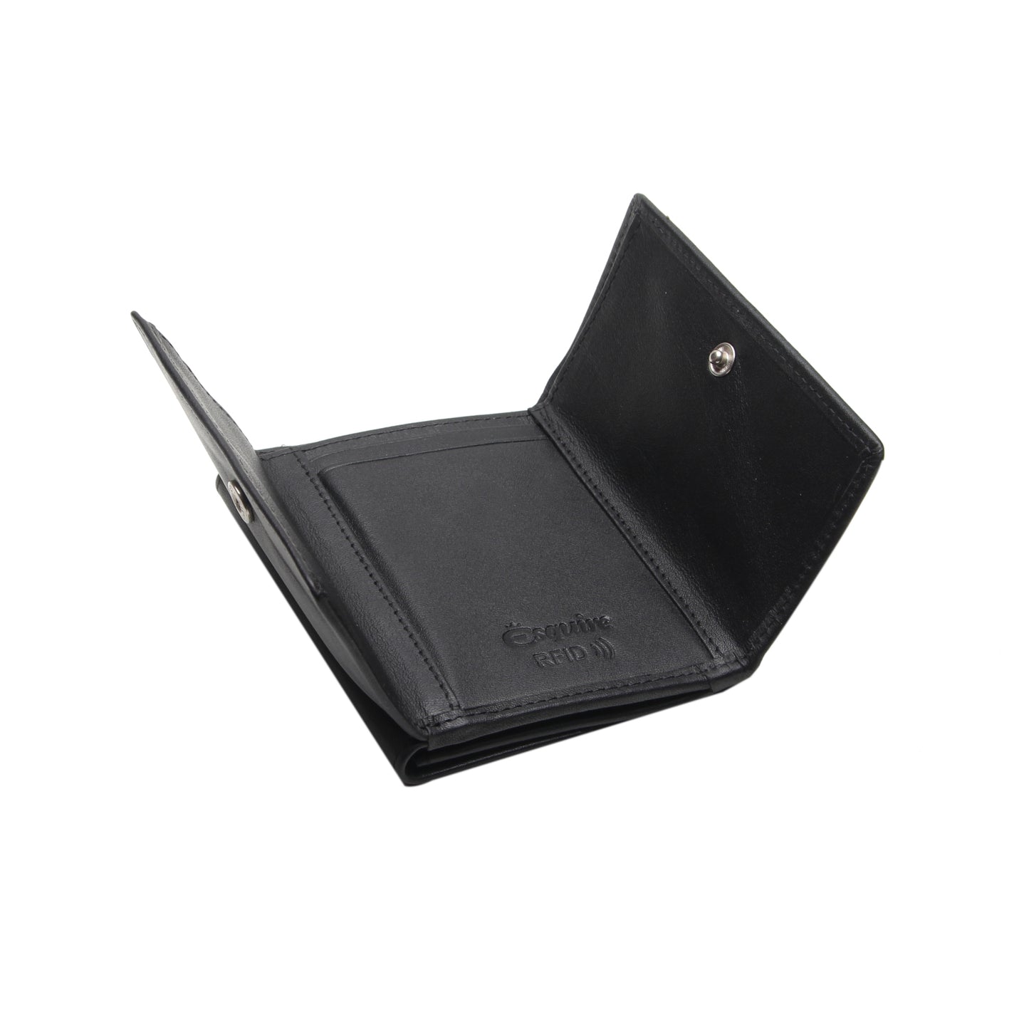 Taschenbörse mit RFID Logo (Schwarz)