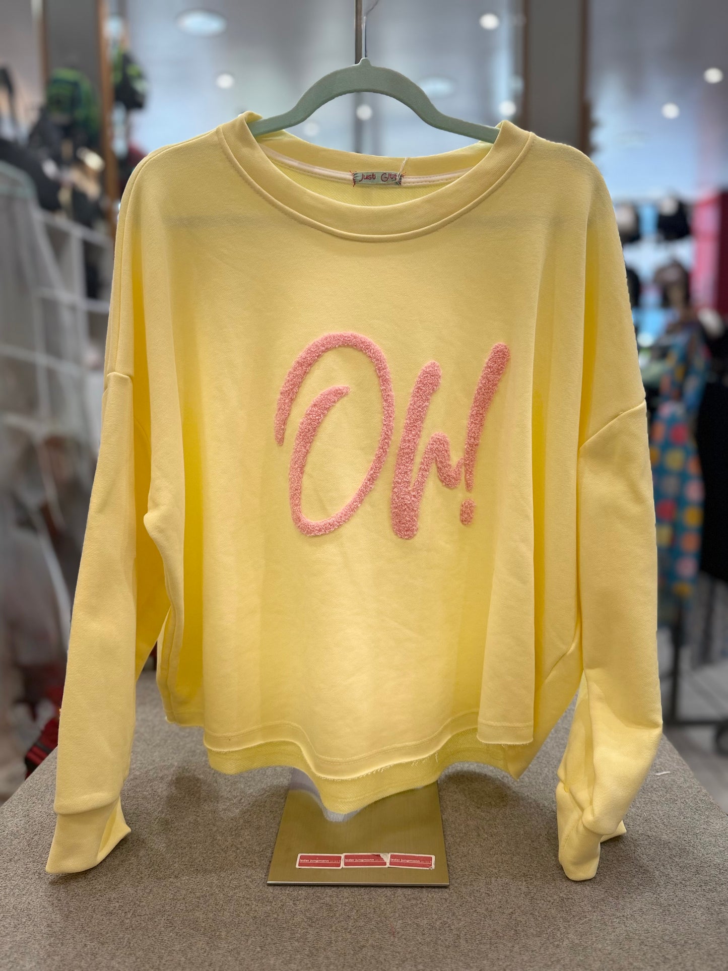 Pullover "Oh" - Gelb