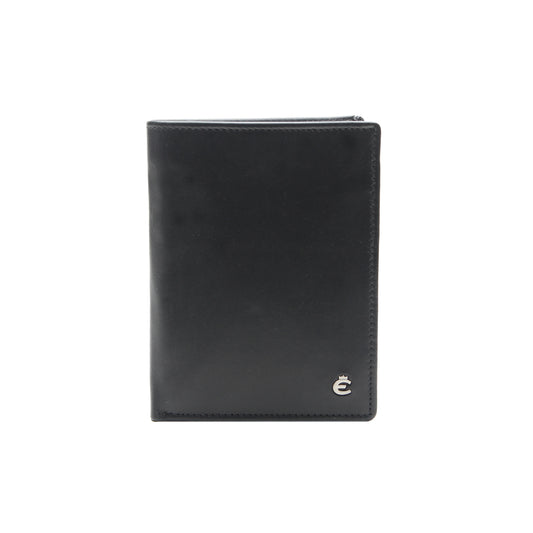 Hochformatbörse mit RFID Schutz & Cardsafe System "Harry" - Schwarz & Blau