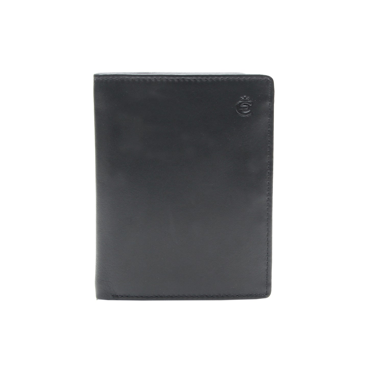 Hochformatbörse mit RFID Logo (Schwarz)