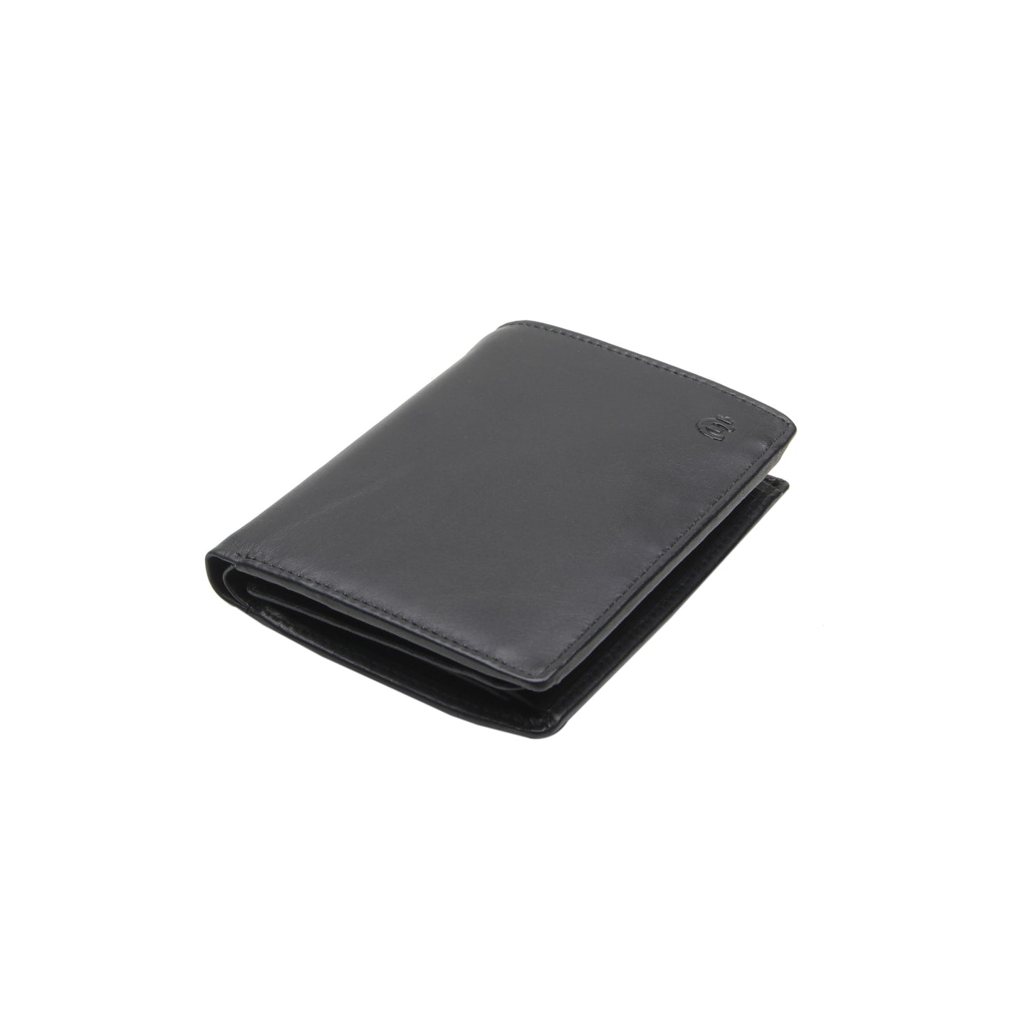 Hochformatbörse mit RFID Logo (Schwarz)