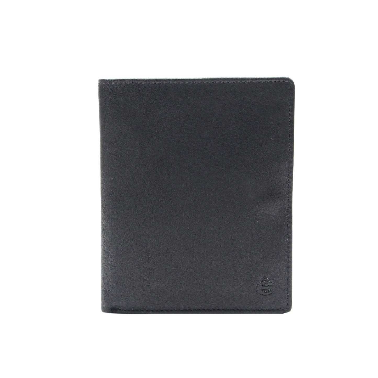 Hochformatbörse mit RFID und CardSafeSystem Logo (Schwarz)