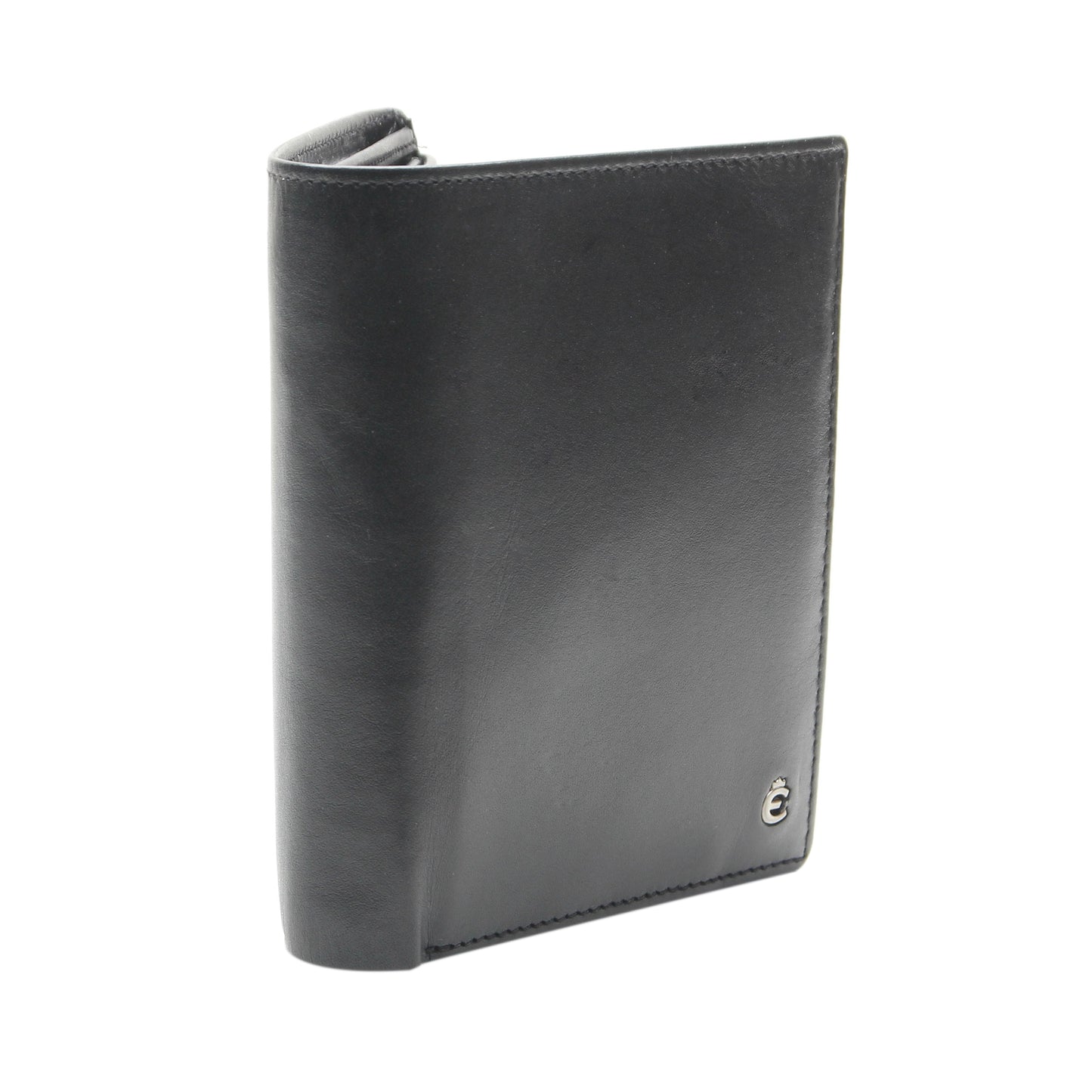 Hochformatbörse mit RFID Schutz & Cardsafe System "Harry" - Schwarz & Blau