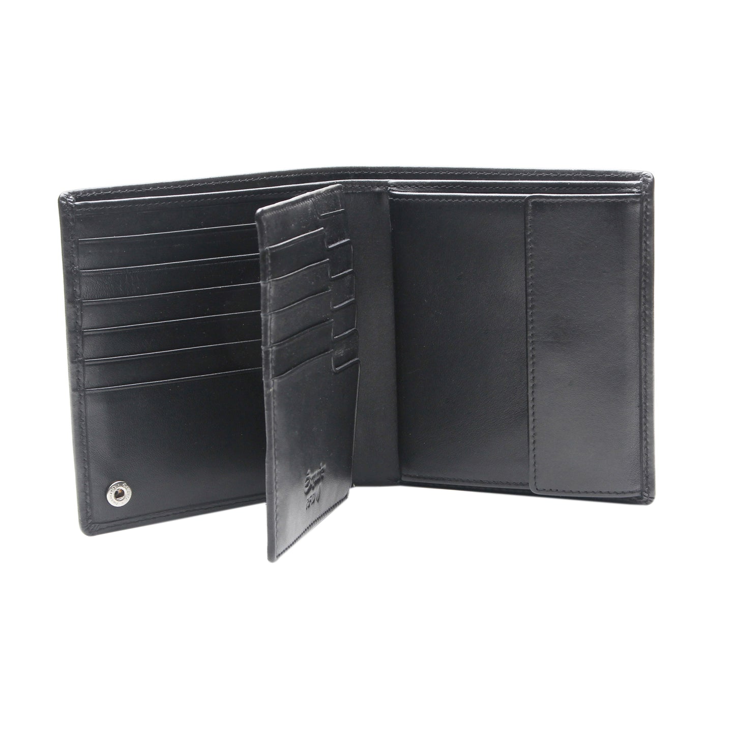 Hochformatbörse mit RFID Schutz & Cardsafe System "Harry" - Schwarz & Blau