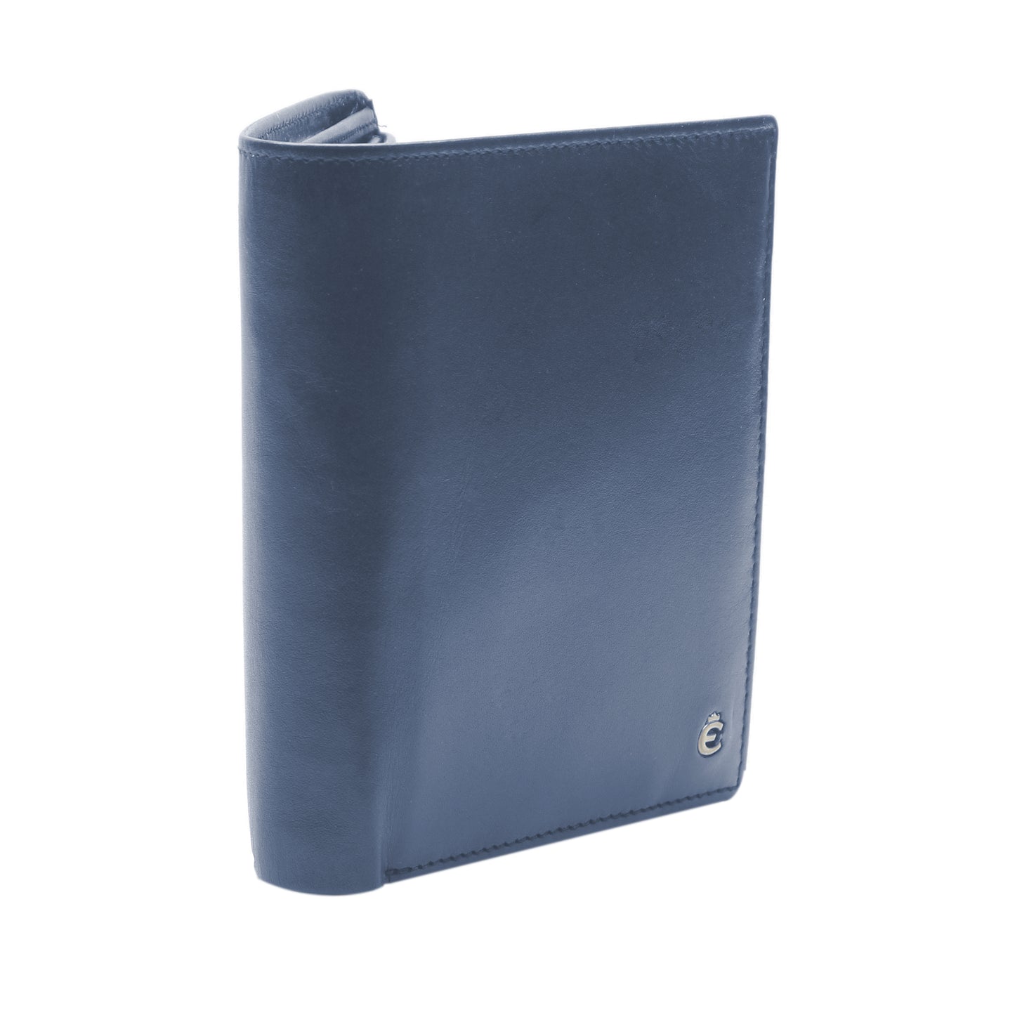 Hochformatbörse mit RFID Schutz & Cardsafe System "Harry" - Schwarz & Blau