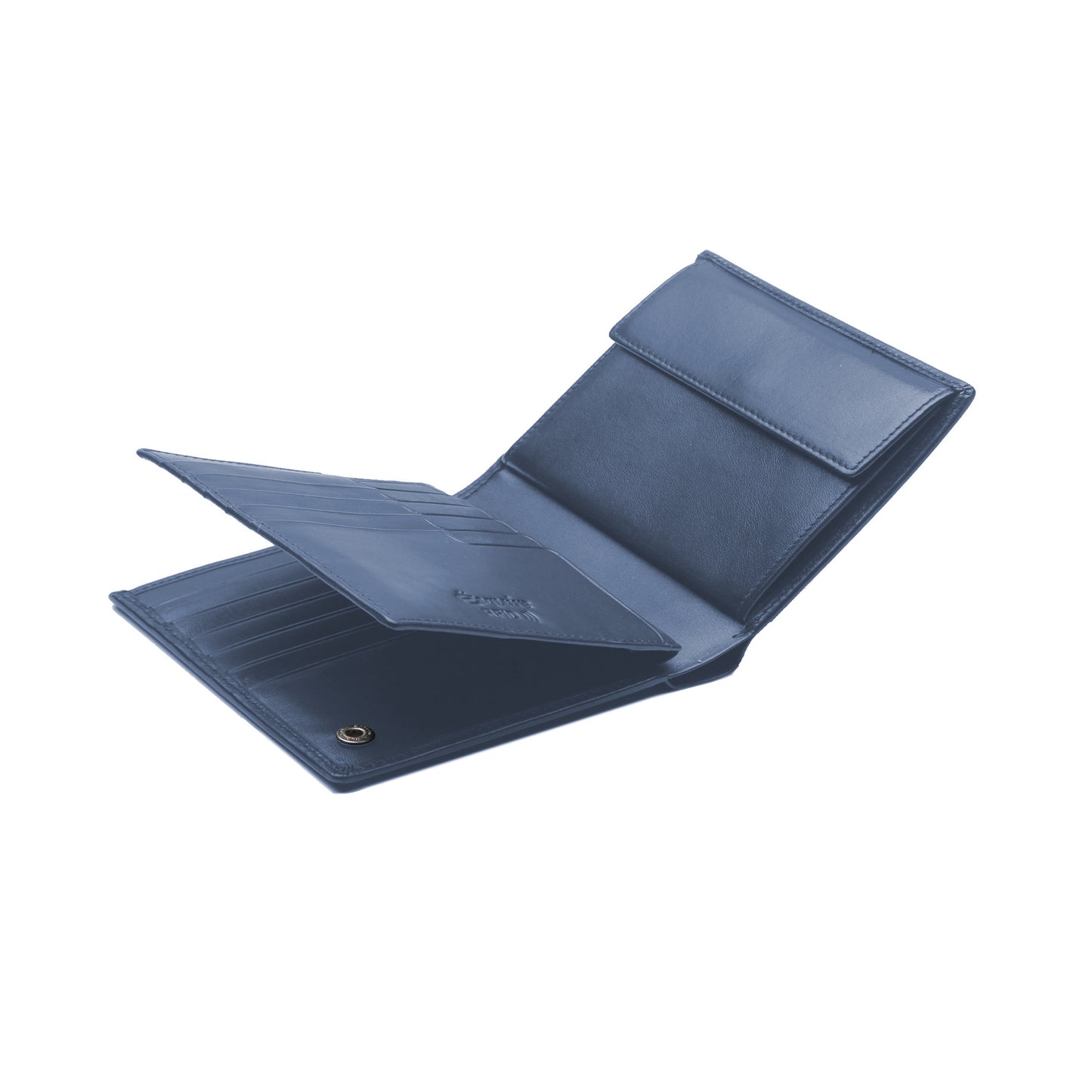 Hochformatbörse mit RFID Schutz & Cardsafe System "Harry" - Schwarz & Blau