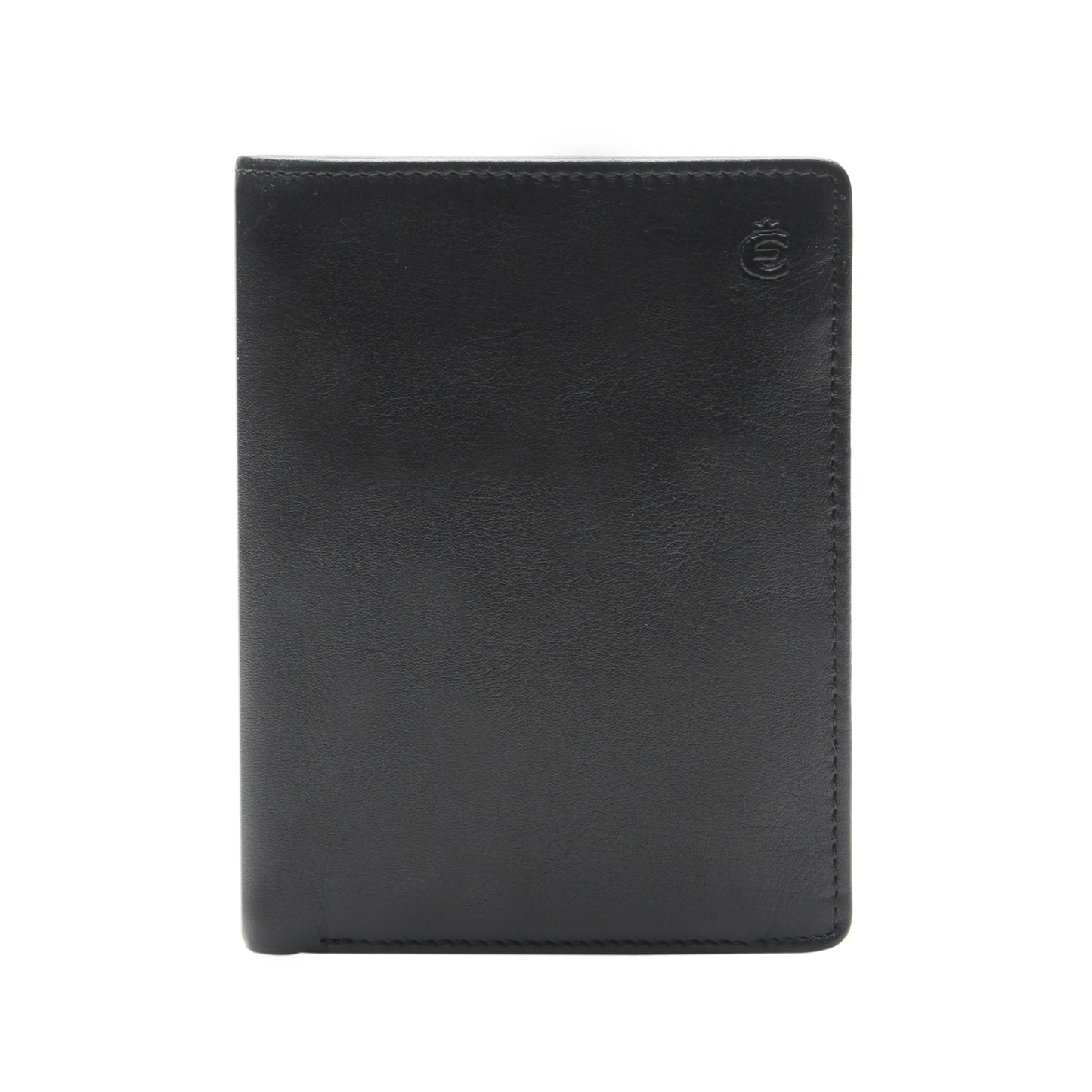 Hochformatbörse mit RFID Logo (Schwarz)