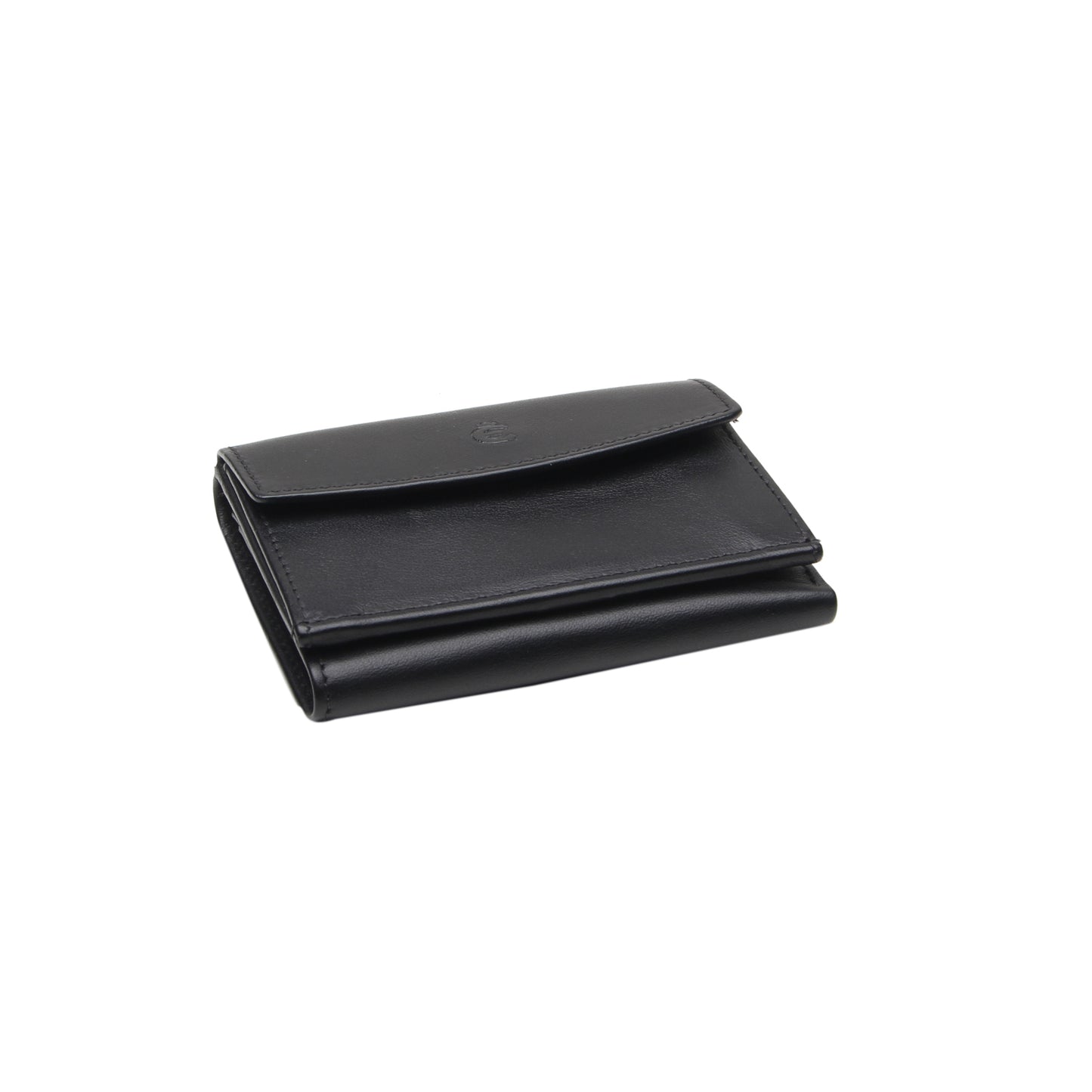 Querformatbörse mit RFID Logo (Schwarz)