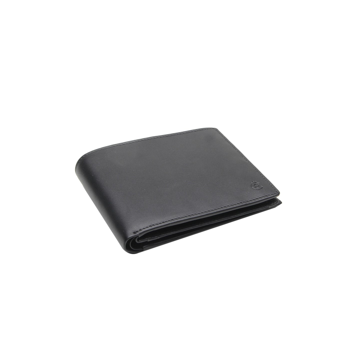 Querformatbörse mit RFID und CardSafeSystem Logo (Schwarz)