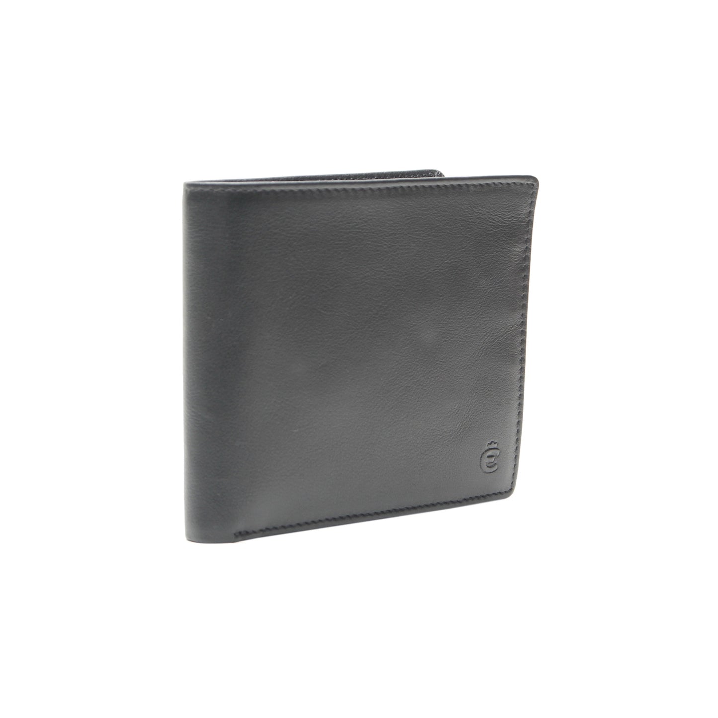 Querformatbörse für Linkshänder mit RFID und CardSafeSystem Logo (Schwarz)