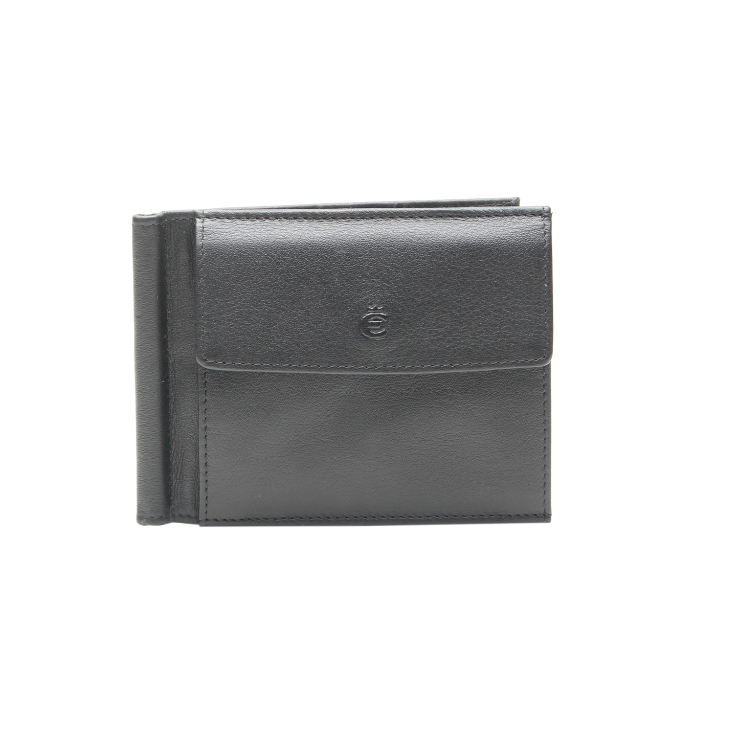 Klammerbörse mit RFID & CardSafeSystem Logo (Schwarz)