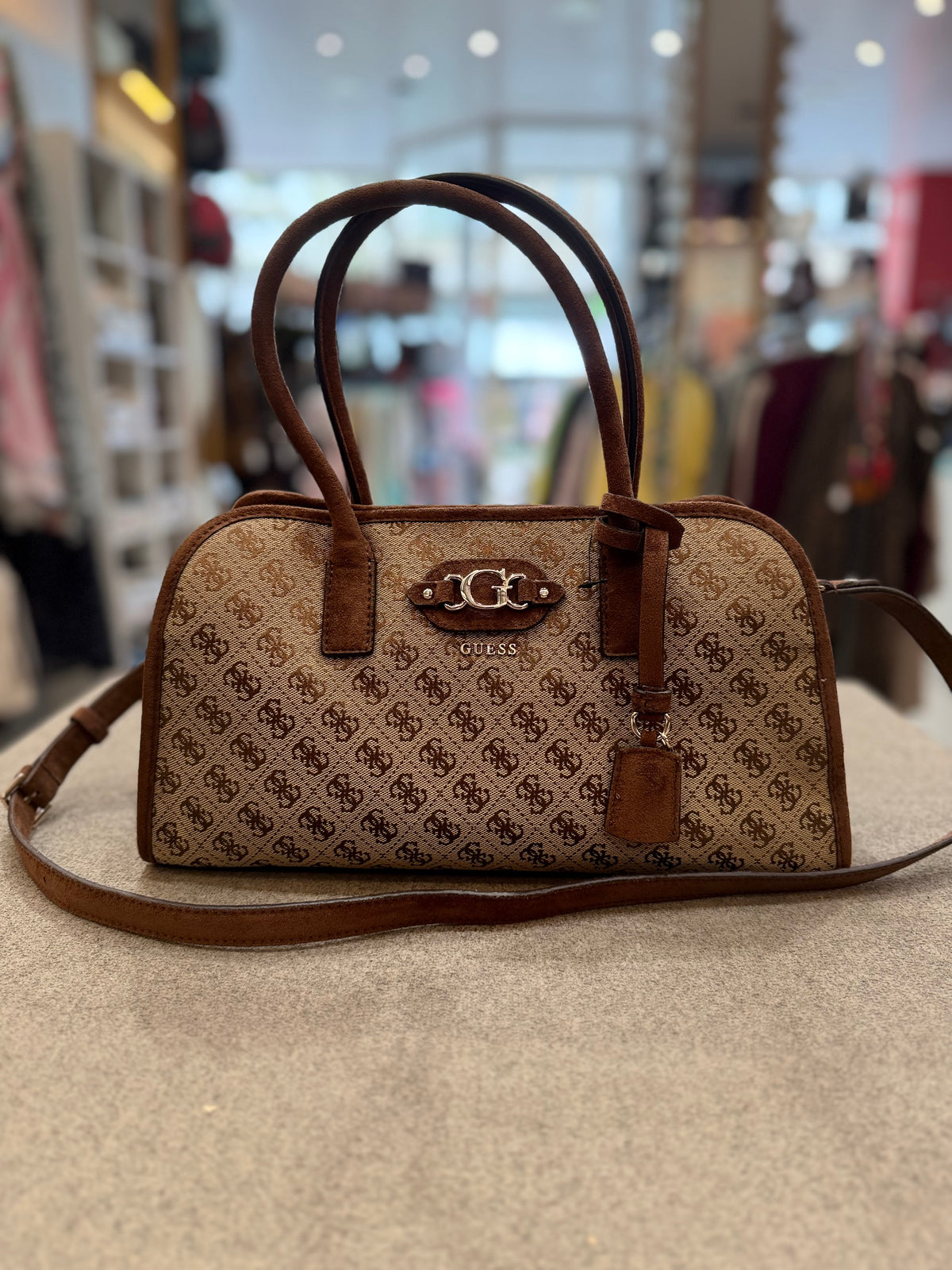 Samantha - Latte Logo/Brown
