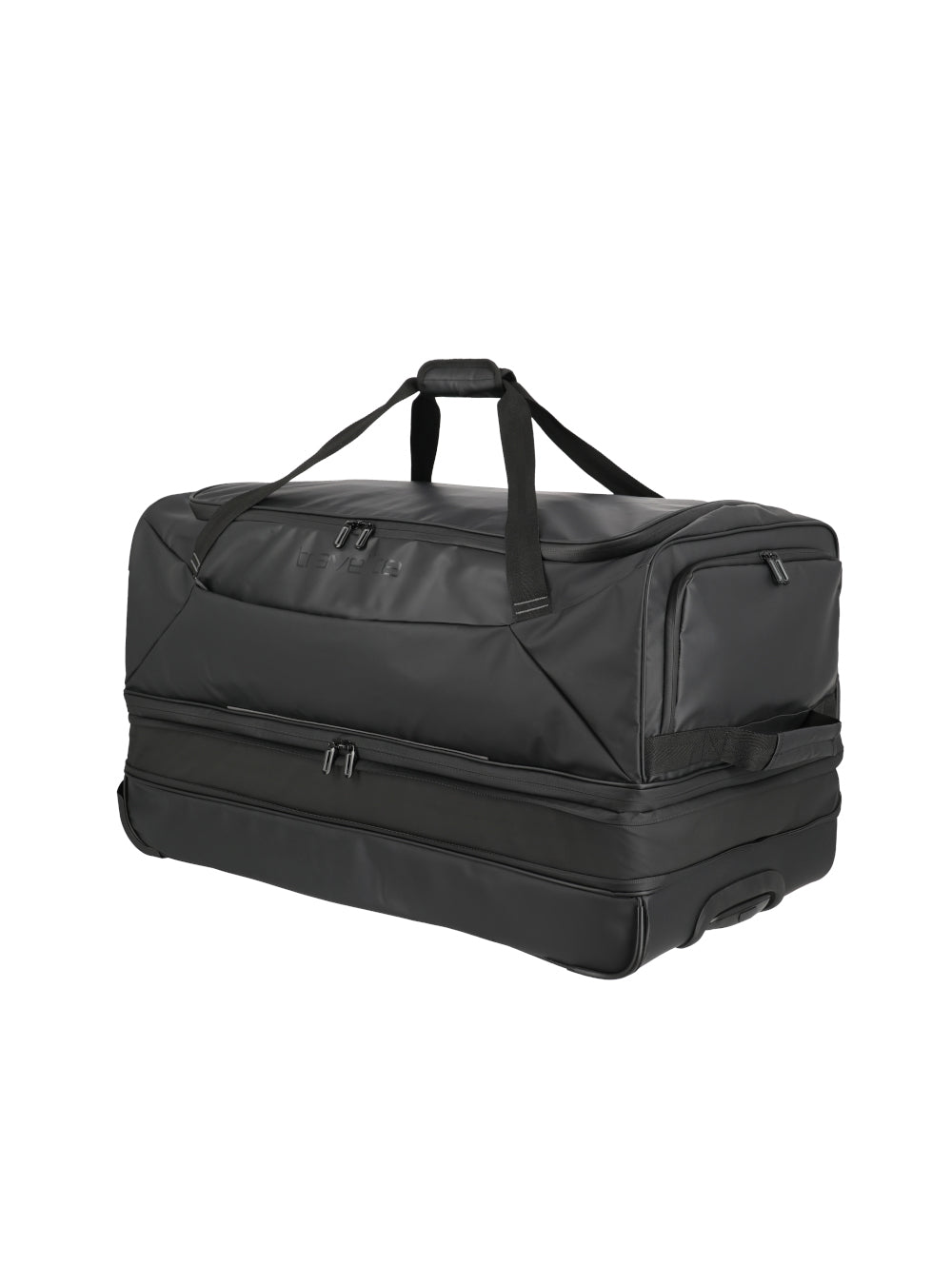 Basics Rollenreisetasche Plane Erweiterbar - Schwarz
