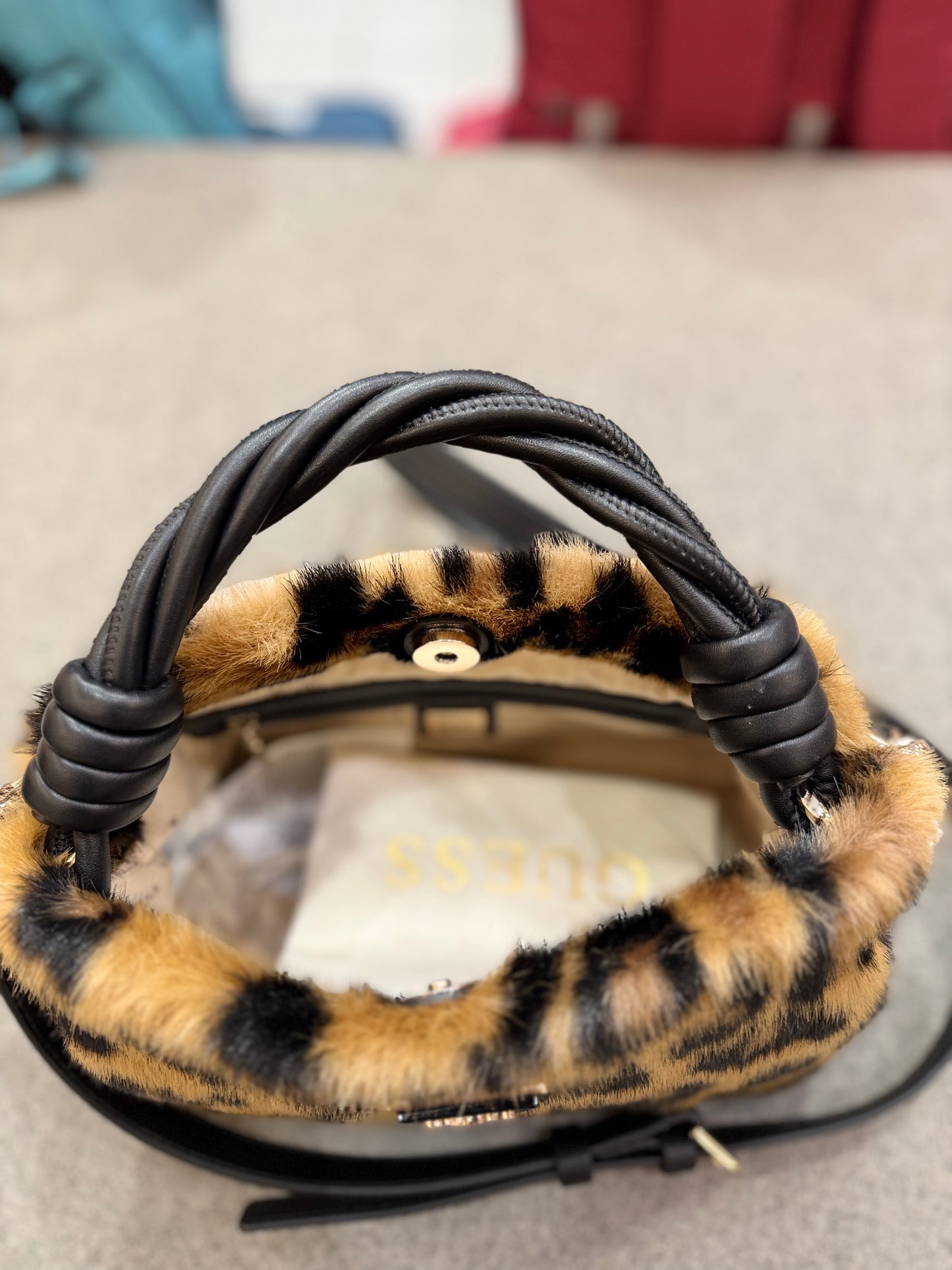 Shaida - Leopard + Natural/Cognac