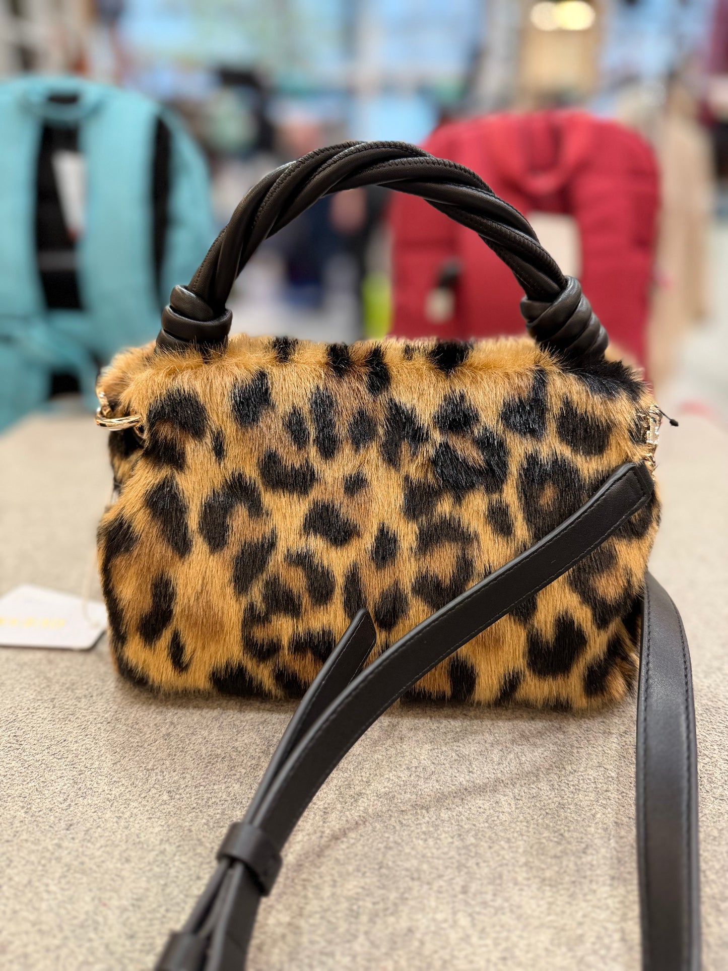 Shaida - Leopard + Natural/Cognac