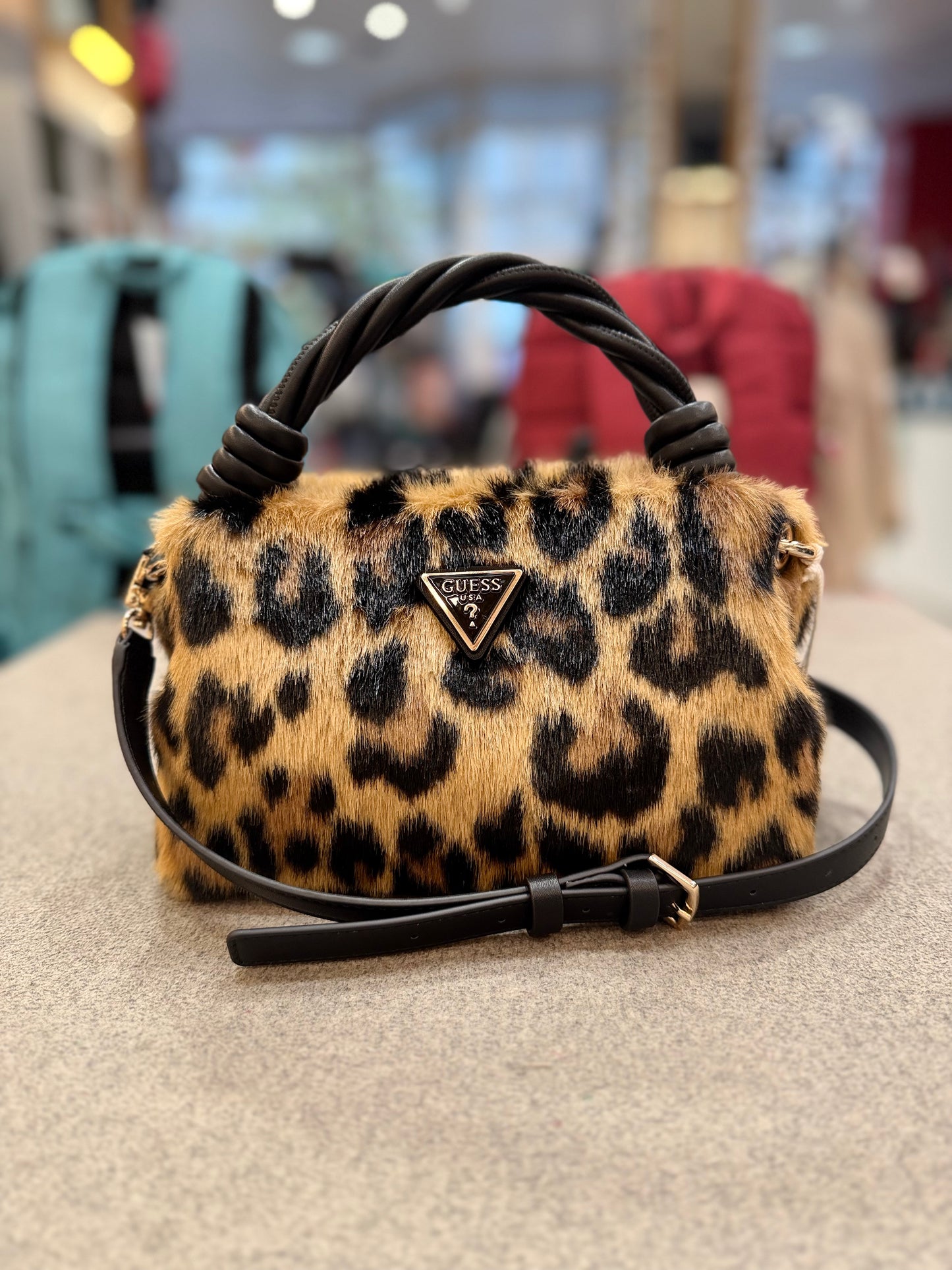 Shaida - Leopard + Natural/Cognac