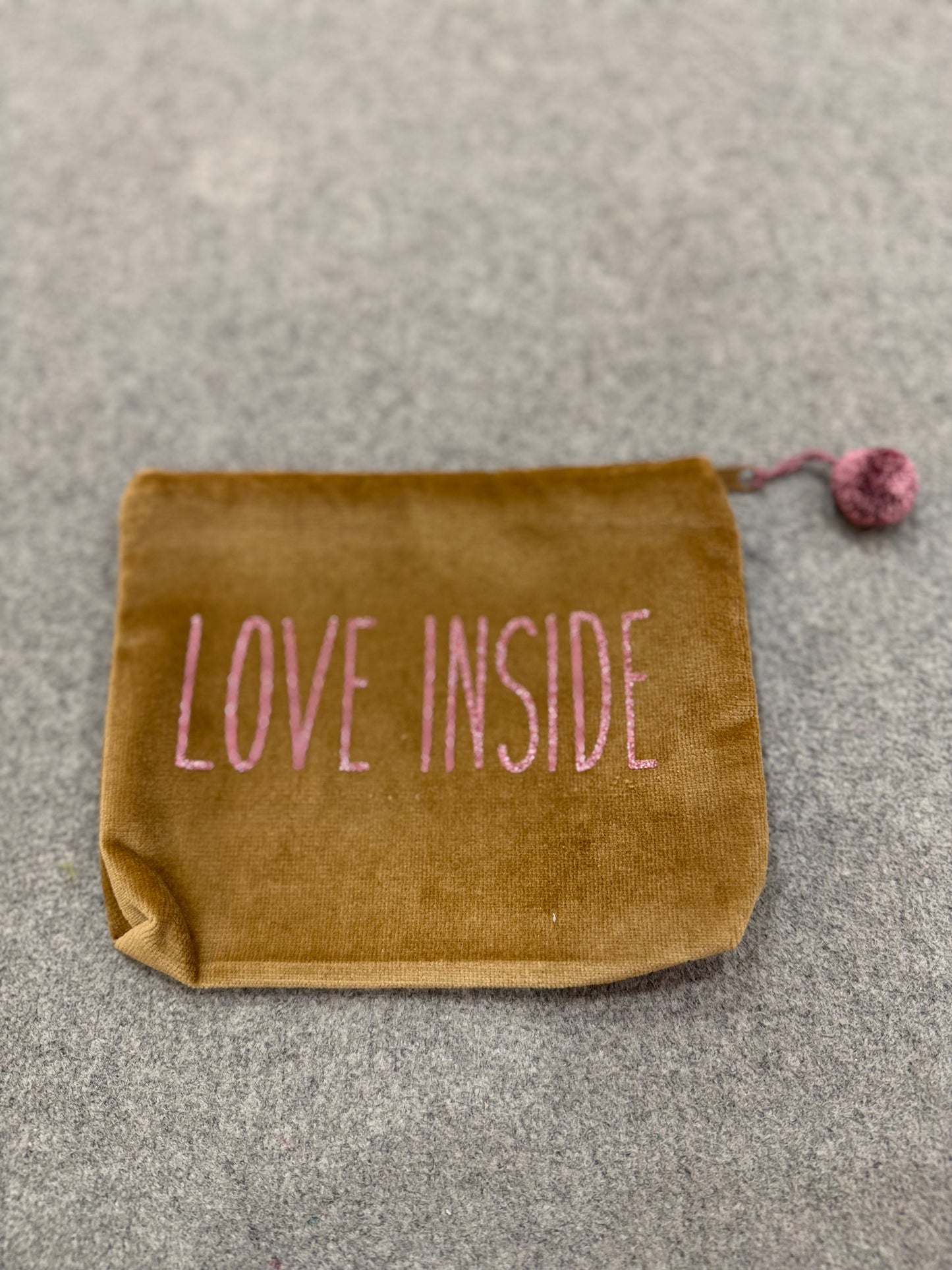 BaginBag Medium "Love Inside" - Braun