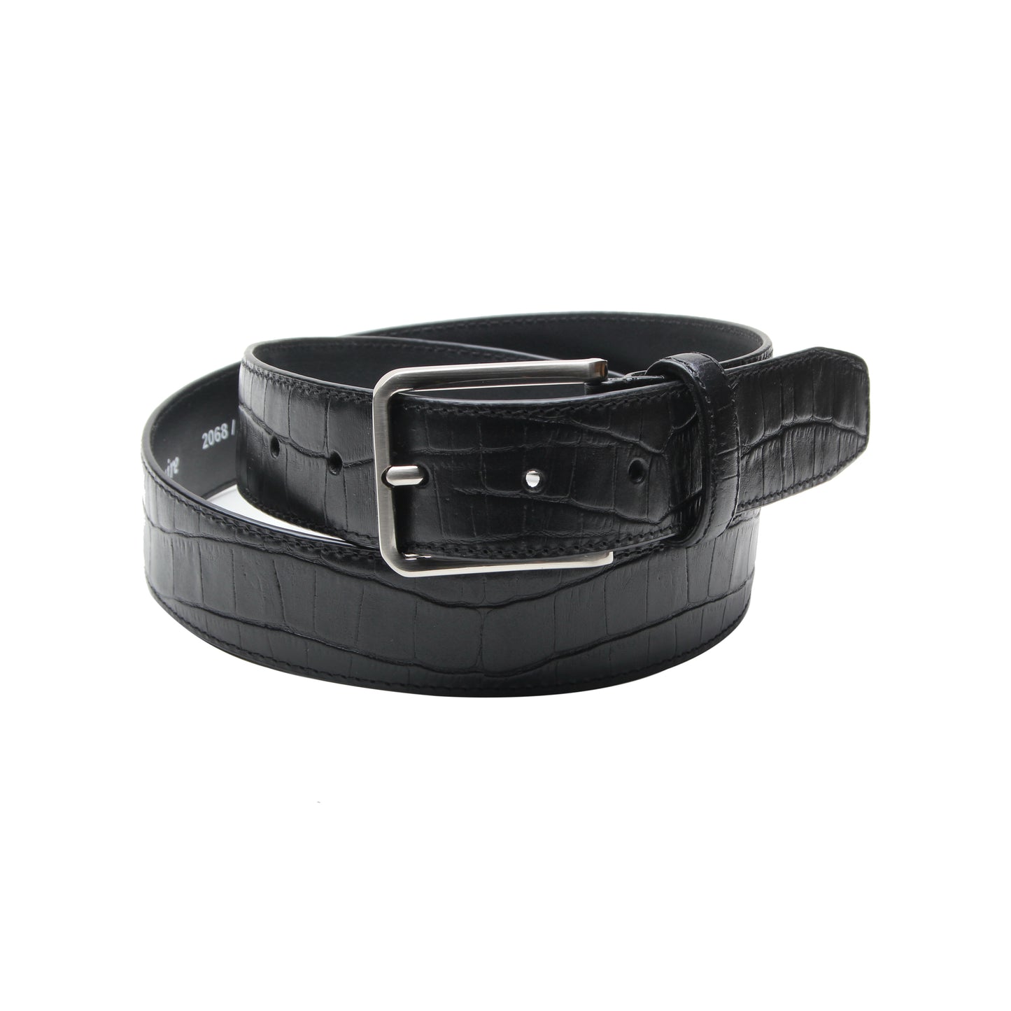 Gürtel "Croco" - Verschiedene Längen - Schwarz (Kürzbar)