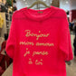 Pullover "Bonjour" - Verschiedene Farben
