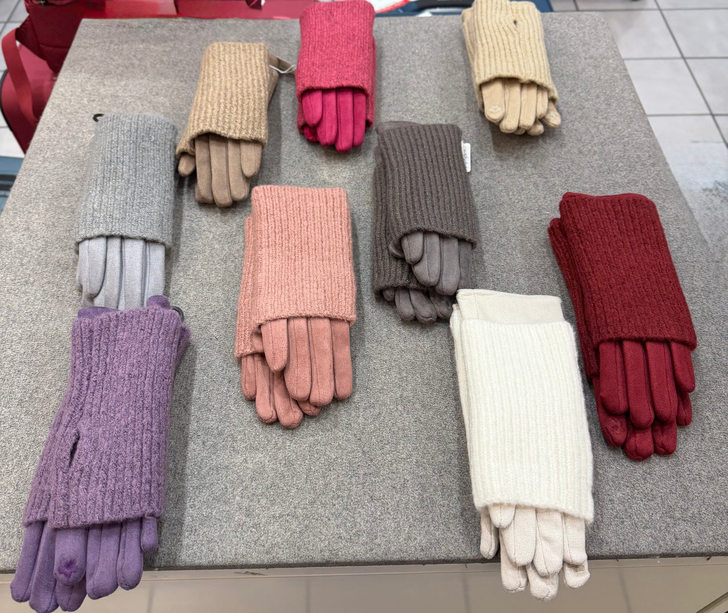 Handschuhe + Stulpen - Verschiedene Farben