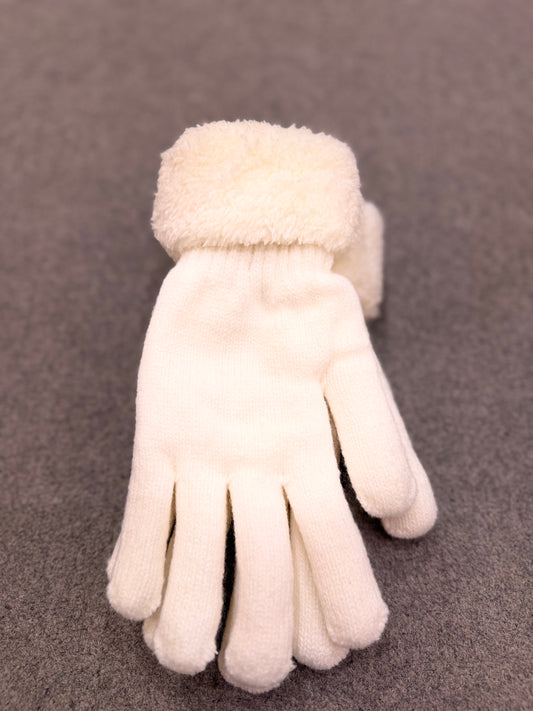 Handschuhe "Kuschel" - Weiß
