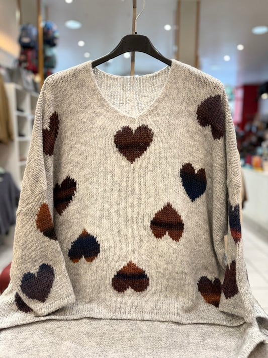 Pullover "Herzchen" - Verschiedene Farben