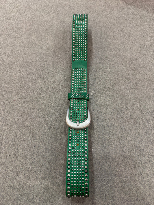 NietenGürtel "Kim" - Grün (85-105cm)