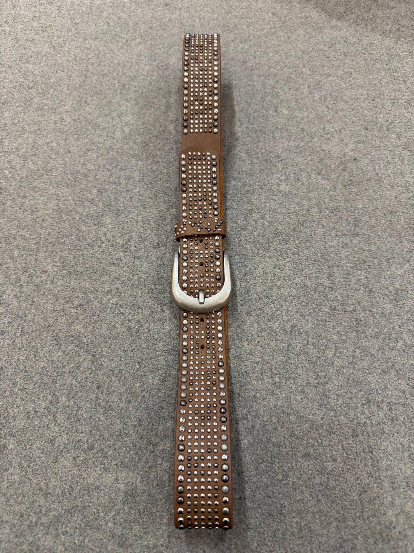 NietenGürtel "Kim" - Taupe (85-105cm)