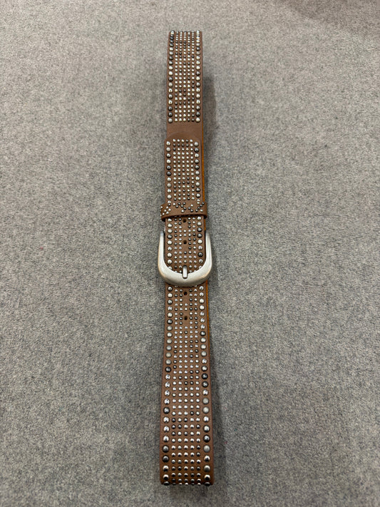 NietenGürtel "Kim" - Taupe (85-105cm)