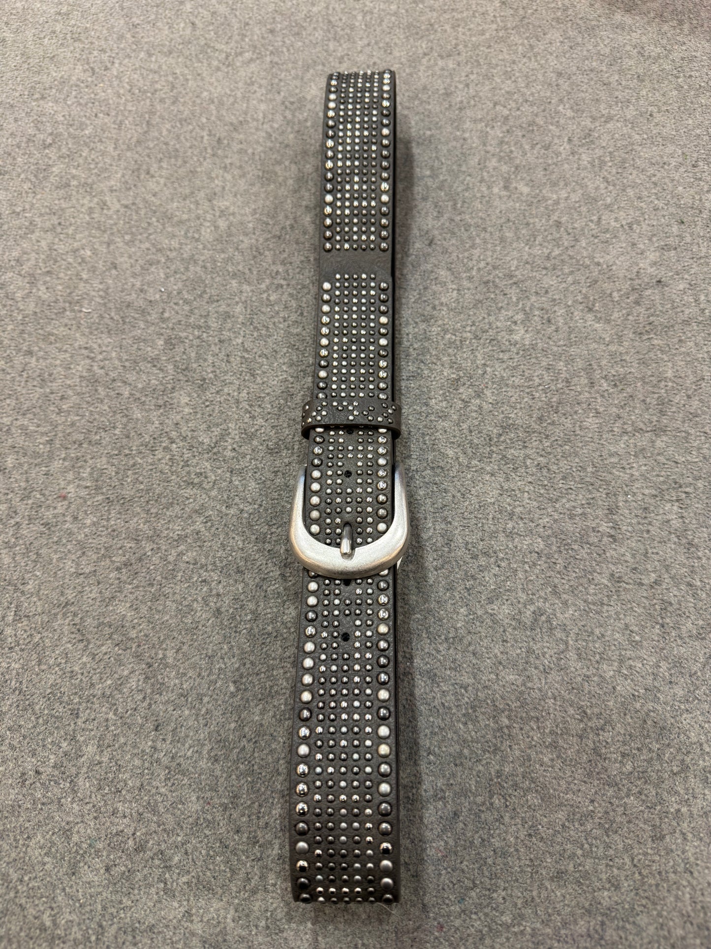 NietenGürtel "Kim" - Grau (85-105cm)