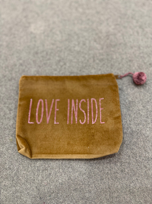 BaginBag Medium "Love Inside" - Braun