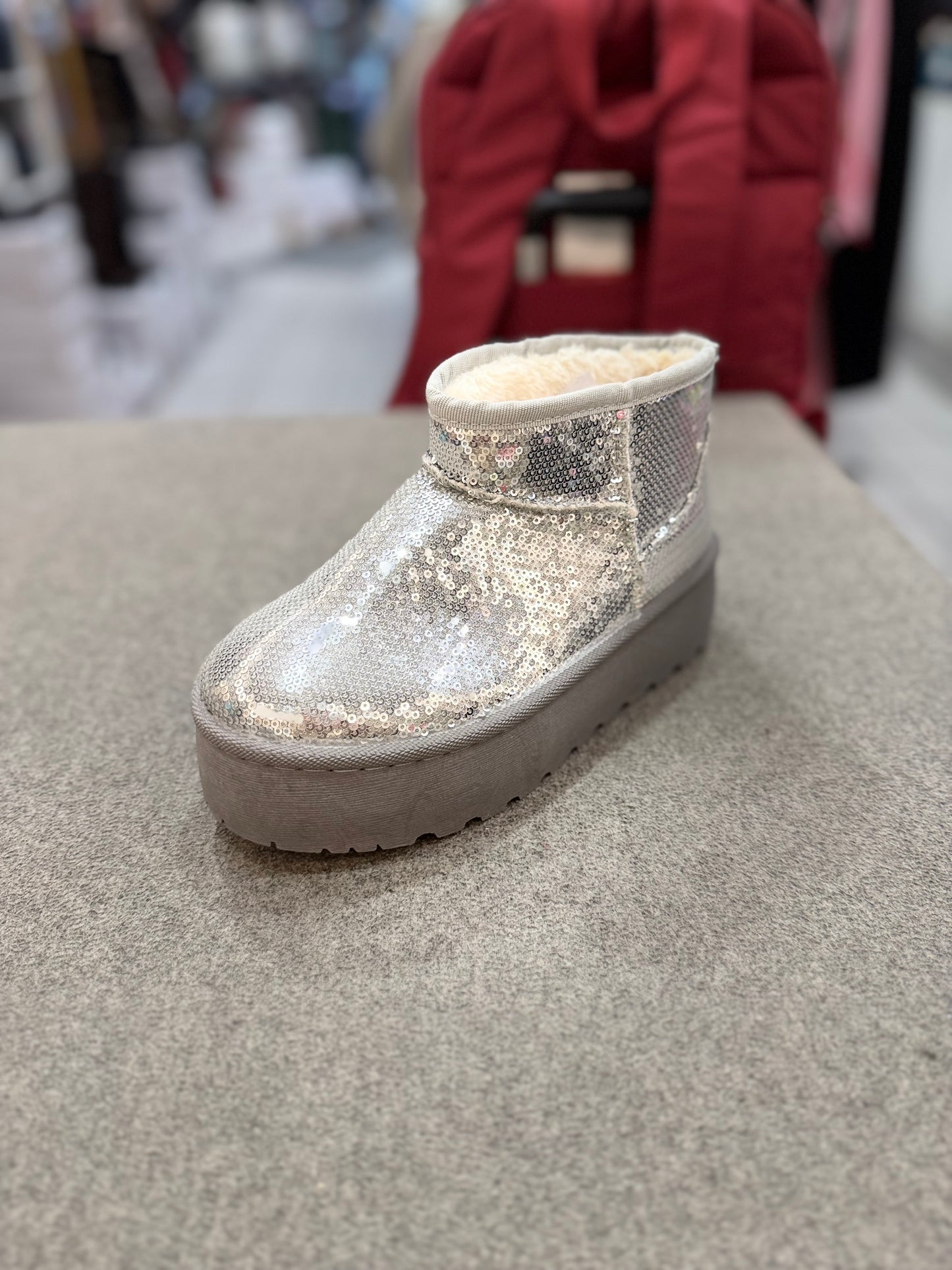 Winterhalbstiefel - Silber