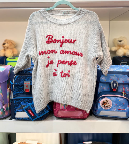 Pullover "Bonjour" - Verschiedene Farben
