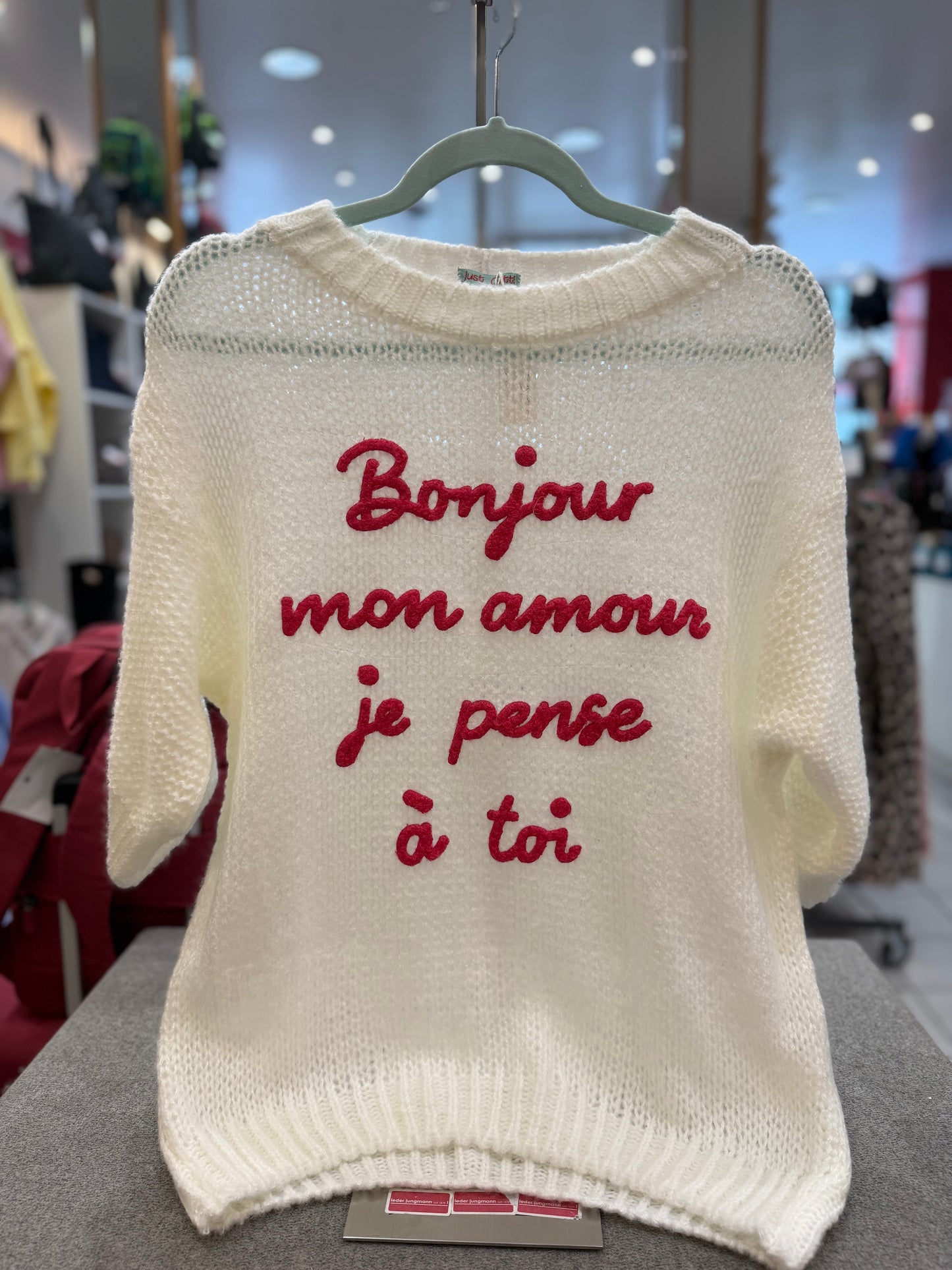 Pullover "Bonjour" - Verschiedene Farben