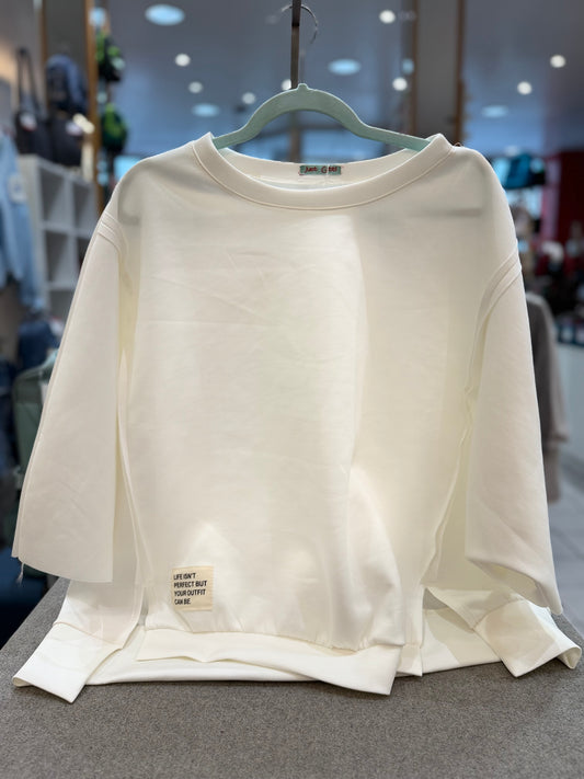 3/4 Pullover "Life Isnt Perfect But Your Outfit Can Be - Verschiedene Farben
