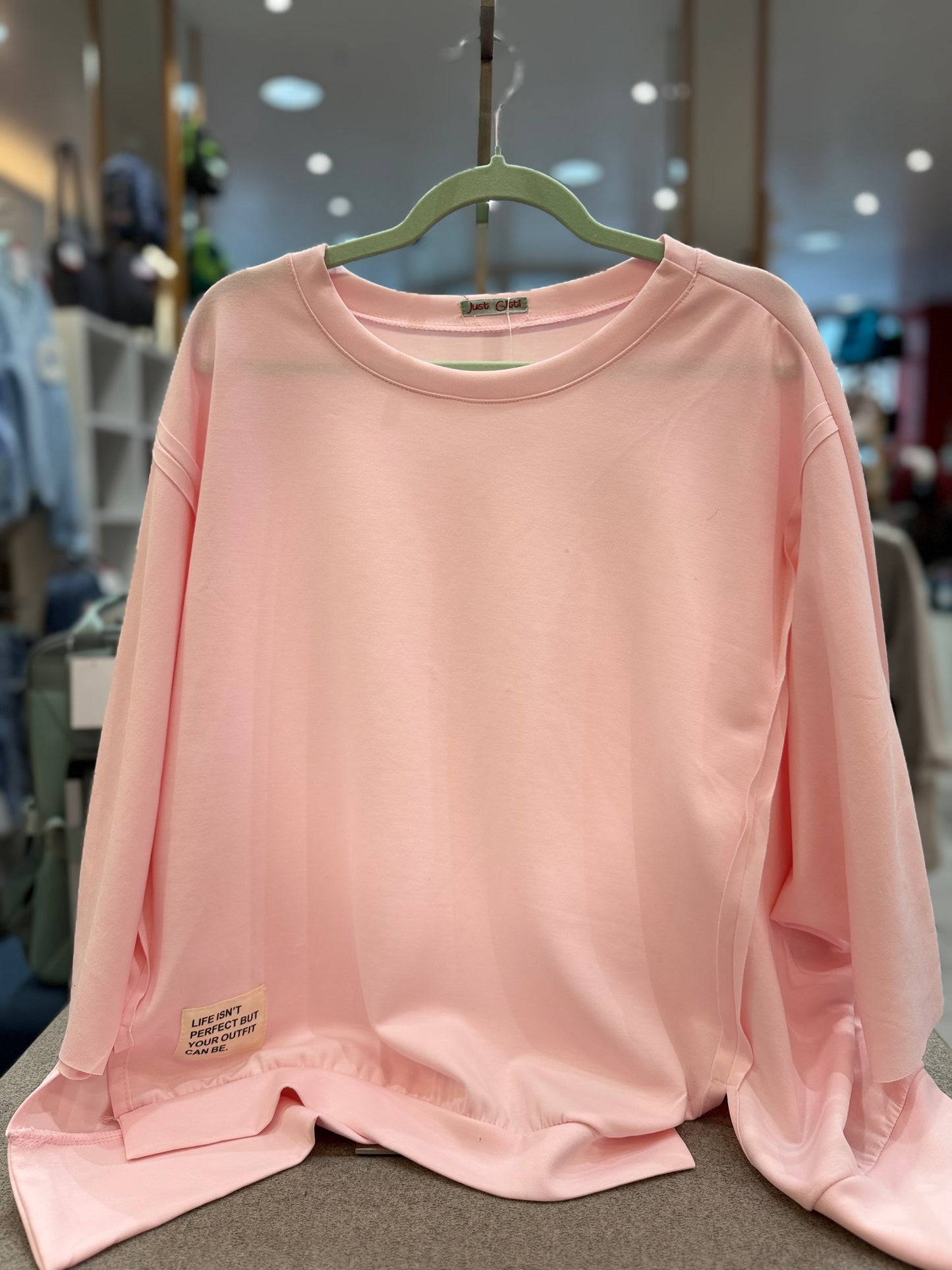 3/4 Pullover "Life Isnt Perfect But Your Outfit Can Be - Verschiedene Farben