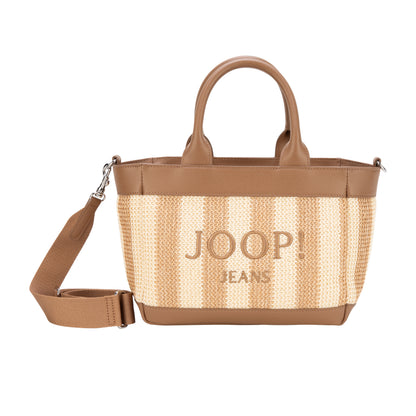 Calduccio Spiaggia Yvette Handbag Shz - Tannin & Black