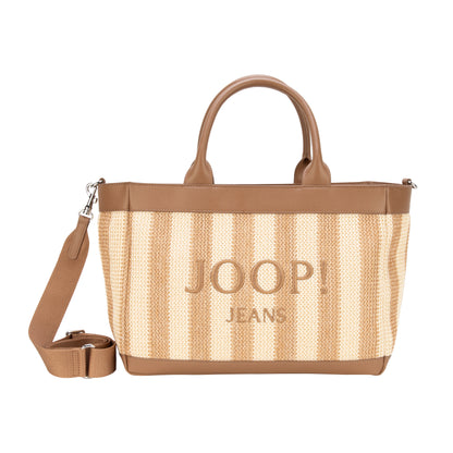 Calduccio Spiaggia Yvette Handbag Lhz - Tannin & Black