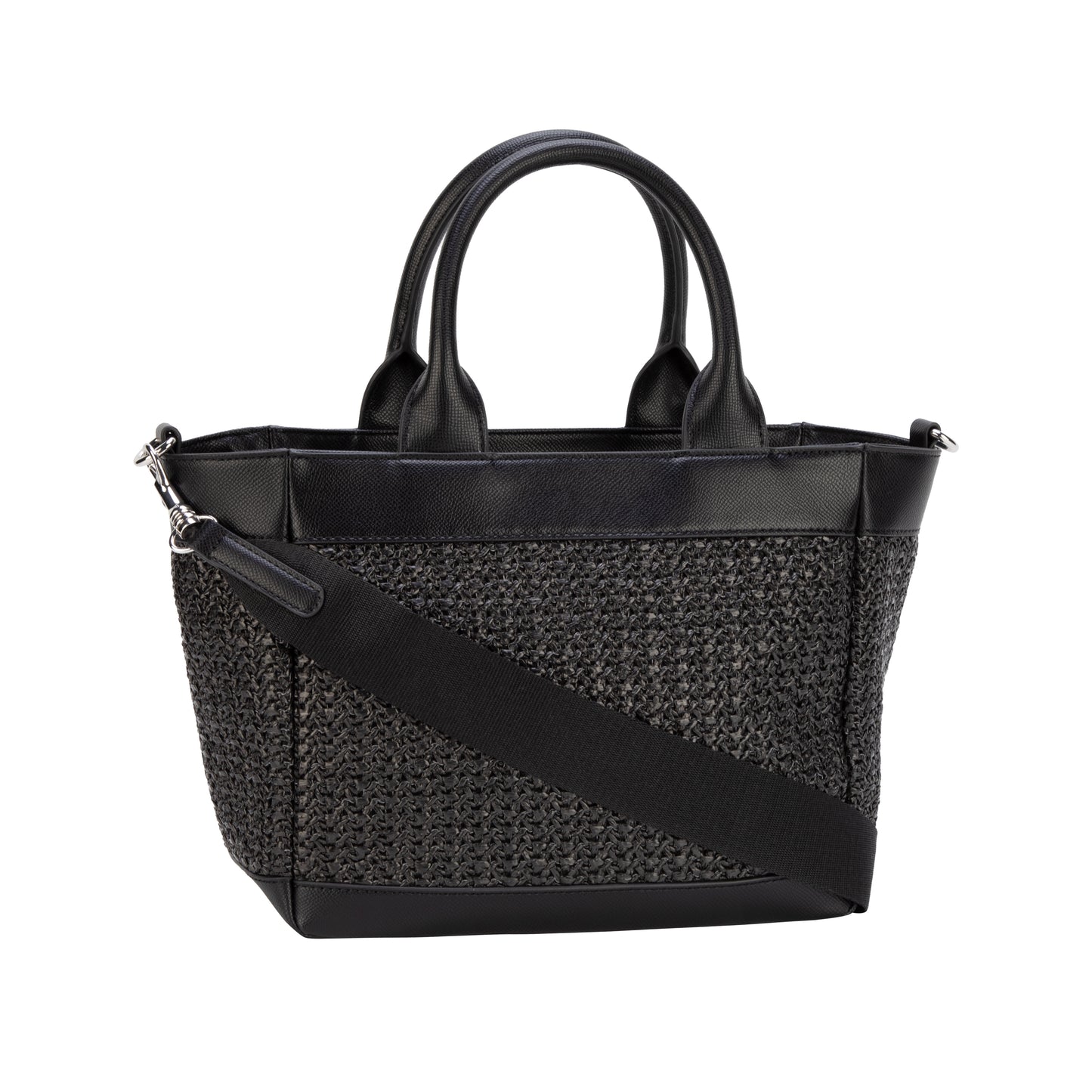 Calduccio Spiaggia Yvette Handbag Shz - Tannin & Black