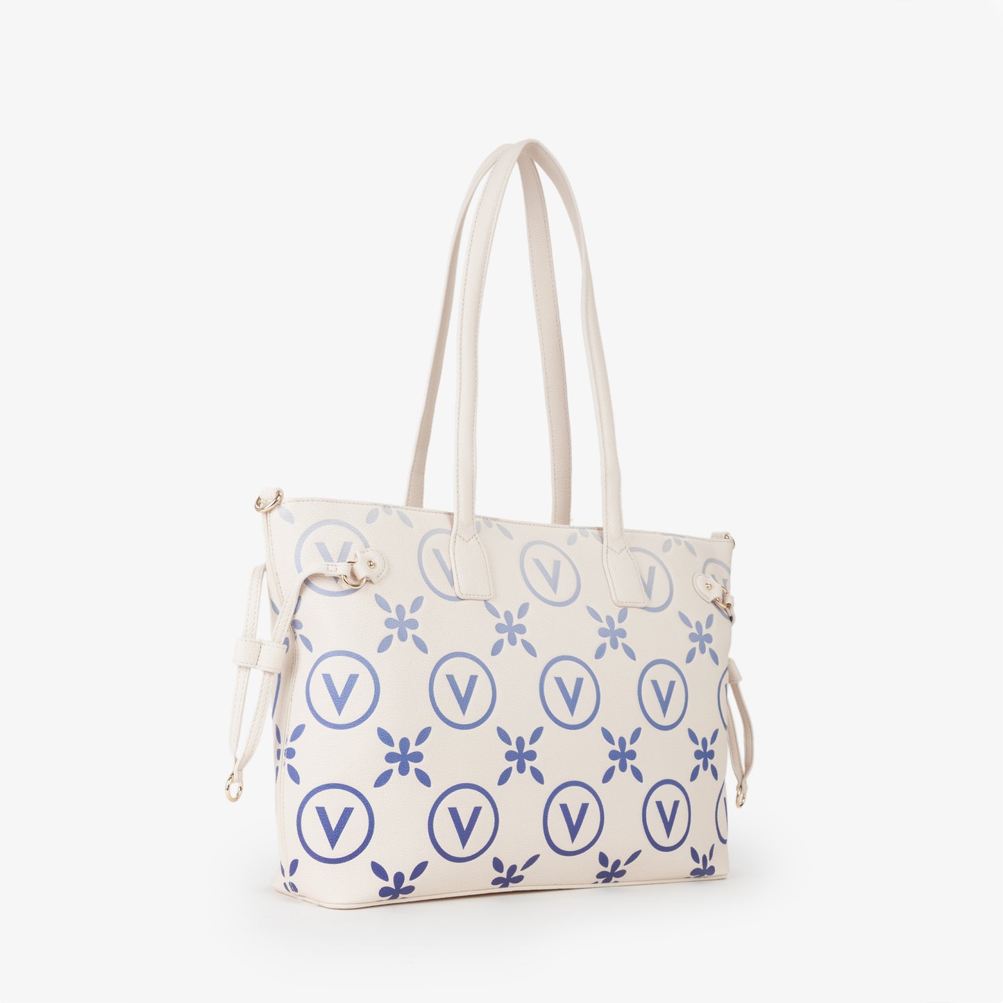 Borsa Samba Re Print - Ecru/Bluette