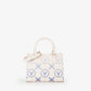 Borsa Samba Re Print Ecru/Bluette