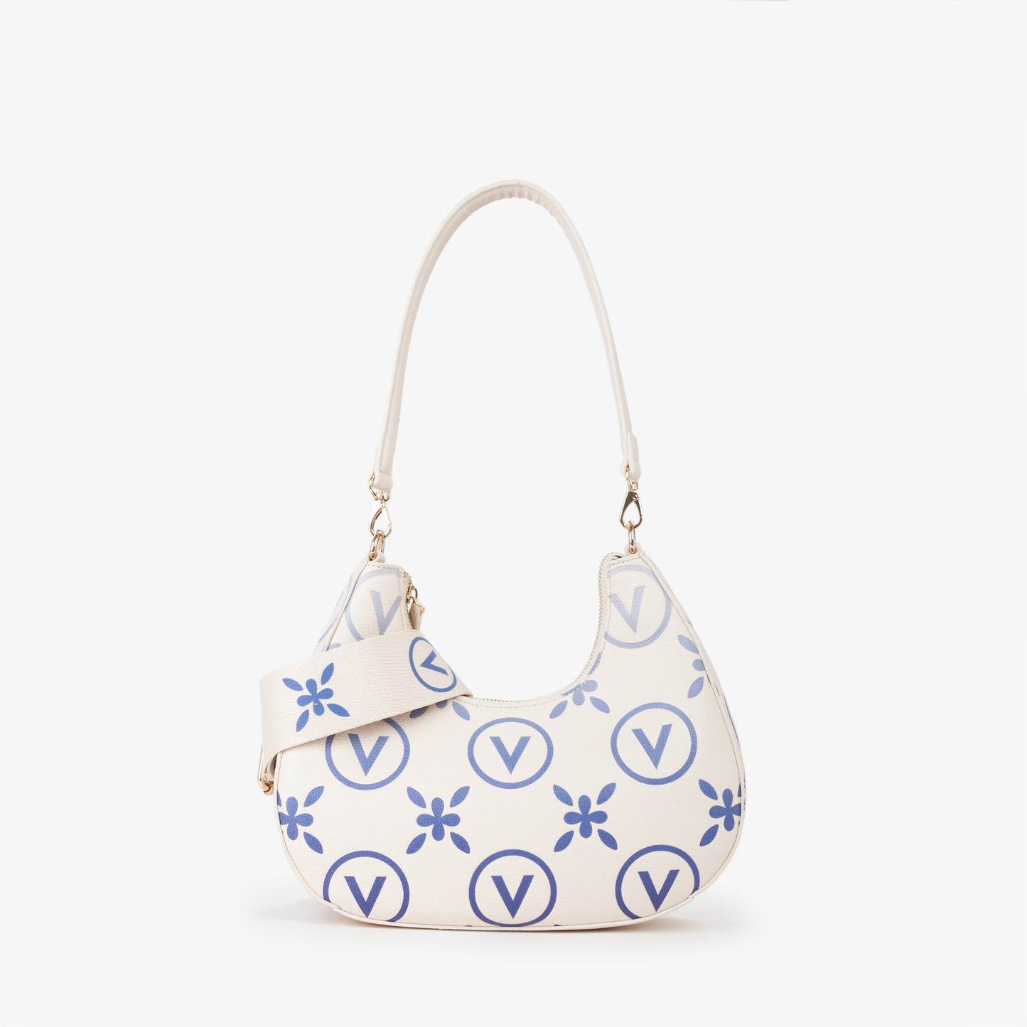 Borsa Samba Re Print - Ecru/Bluette