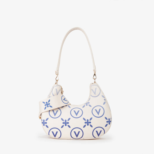 Borsa Samba Re Print - Ecru/Bluette