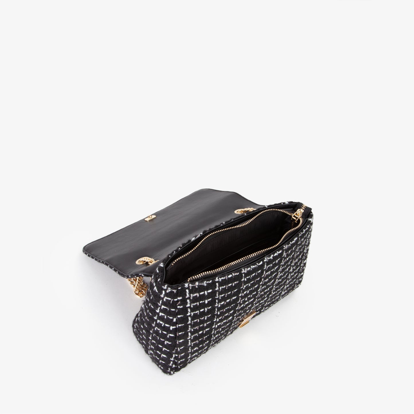 Borsa Tweed - Nero&OffWhite